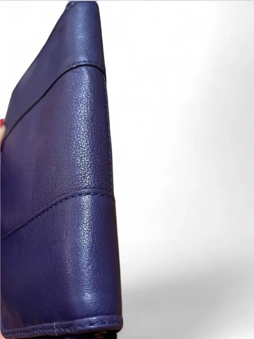 Juicy Couture Quilted Leather Padlock Zip Wallet Indigo Berry Purple NWT